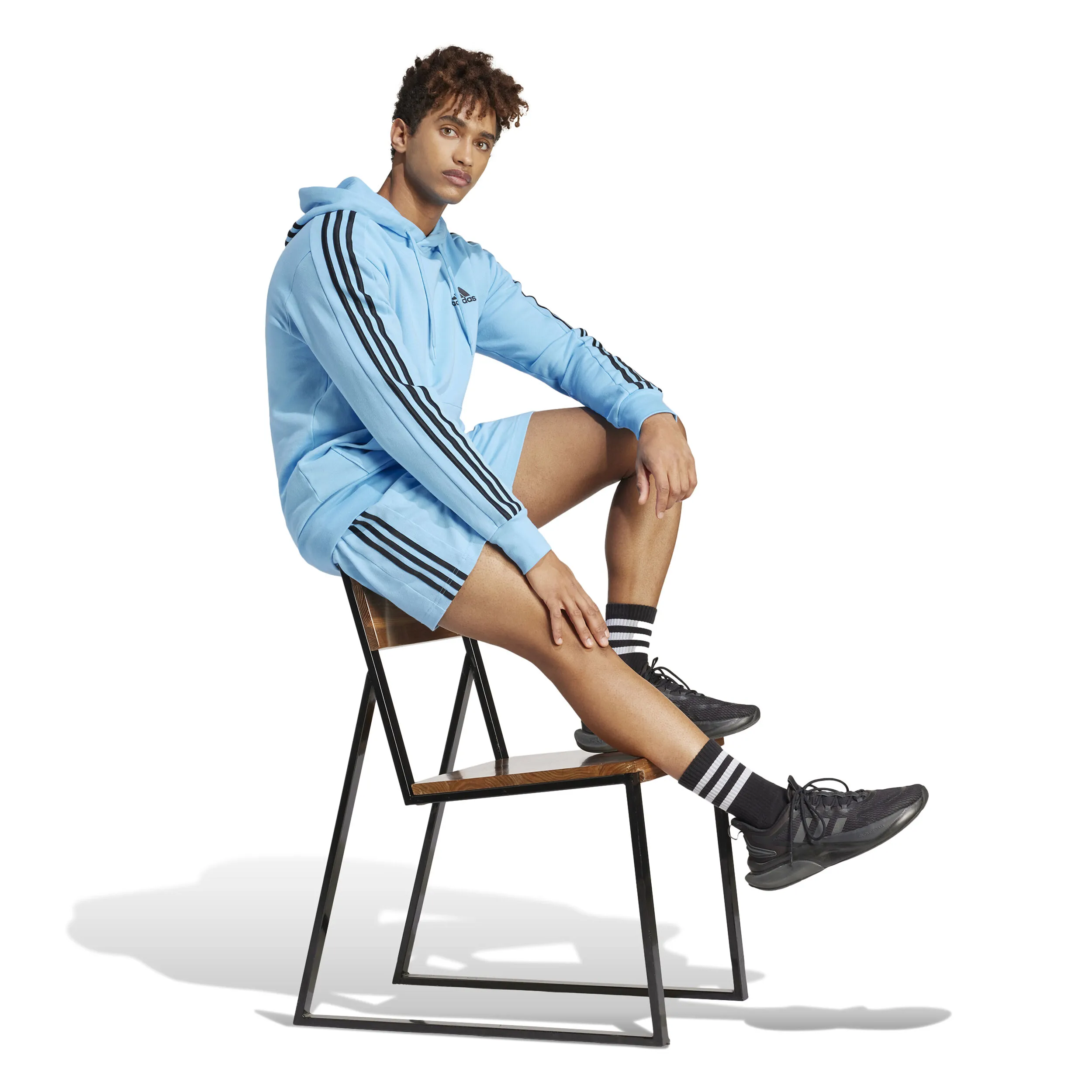 3 Stripes Single Jersey Shorts Hombres
