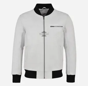 70'S CLASSIC BOMBER Leather JACKET For Men's Retro Bomber Jacket