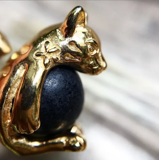 Anillo Gato Barrigón -Chapa de Oro