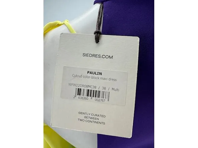 Autre Marque SIEDRES Vestidos T.fr 38 poliéster Multicolor 
