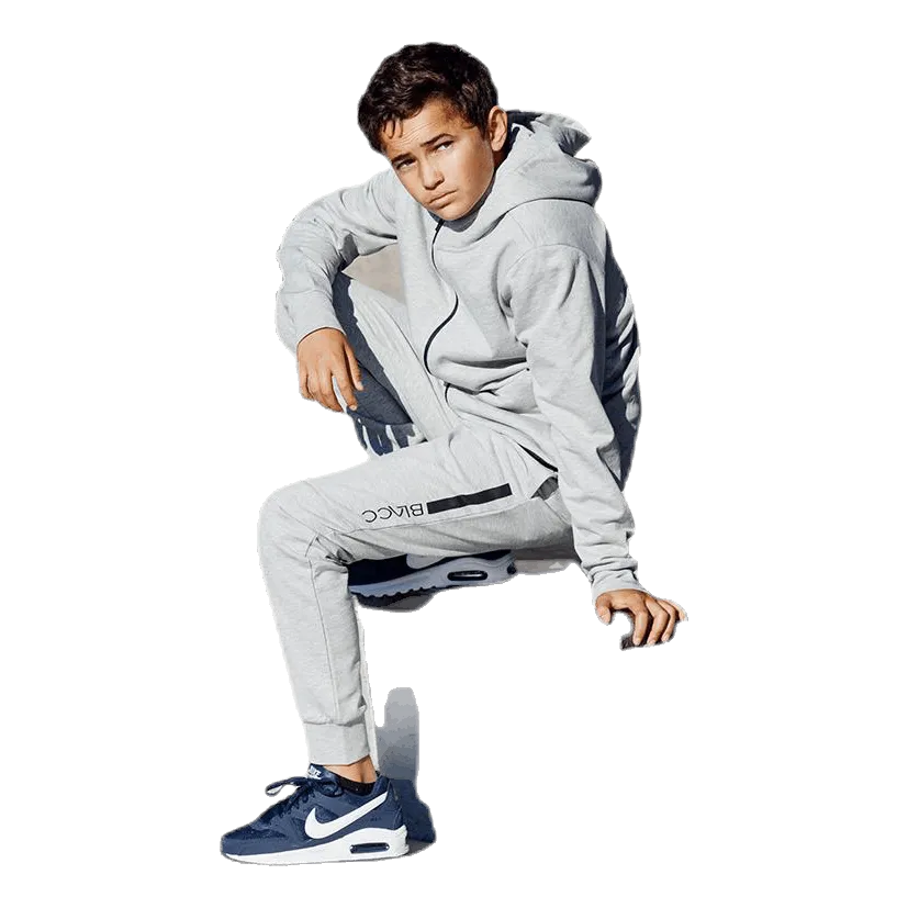 Blacc Jr Charles Zip Hoodie Grey