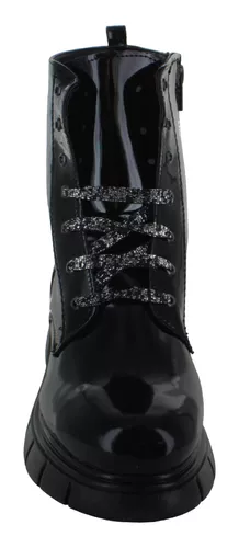 Blasito Bota Urbana Combat Vestir Casual Charol Mujer 87385