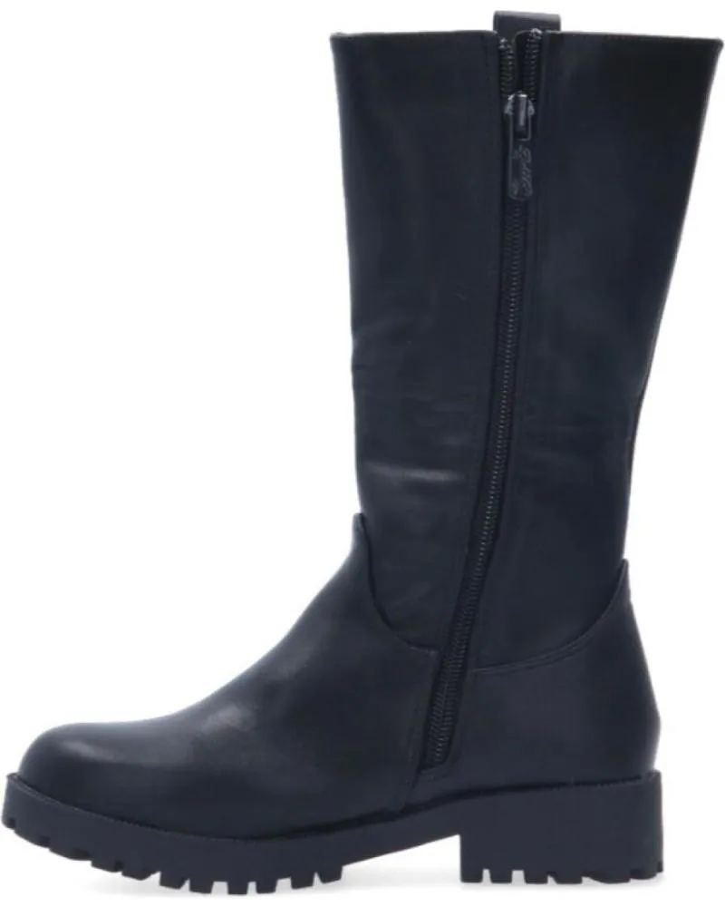 Botas BUBBLE BOBBLE  de Niña BOTA ALTA PLANA BUBBLE PARA NINA C434 COLOR  NEGRO