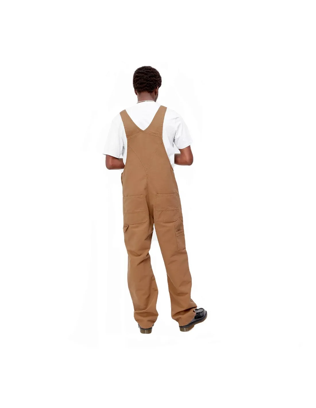 CARHARTT WIP BIB OVERALL HAMILTON BROWN RINSED