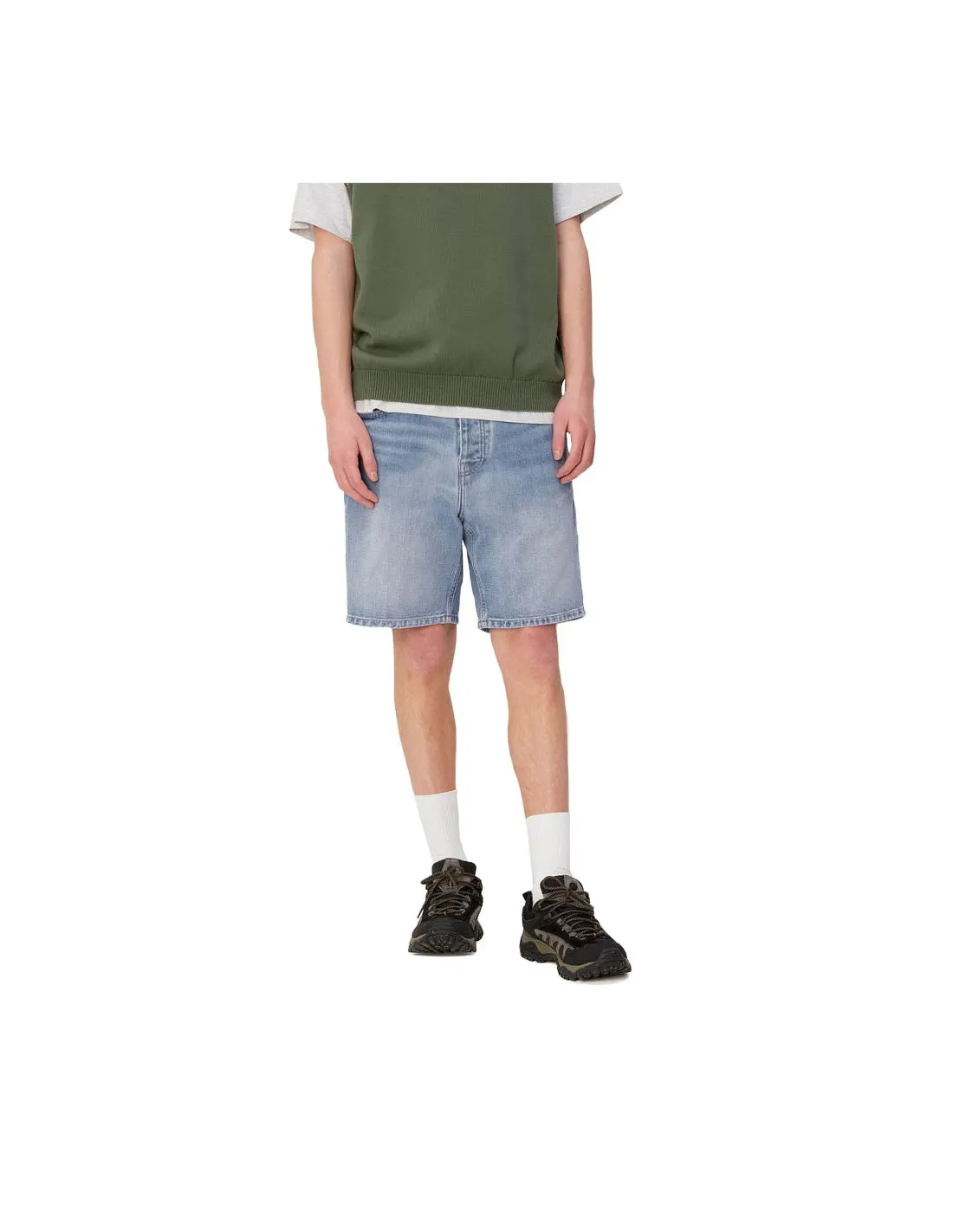 CARHARTT WIP NEWEL SHORT BLUE LIGHT USED WASH