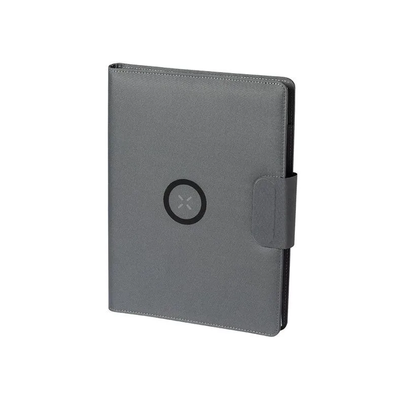 Carpeta Mulfifunción Harbur Inalámbrico 10W. 5000 mAh. Entrada y Salida Tipo C. Bloc 20 Hojas