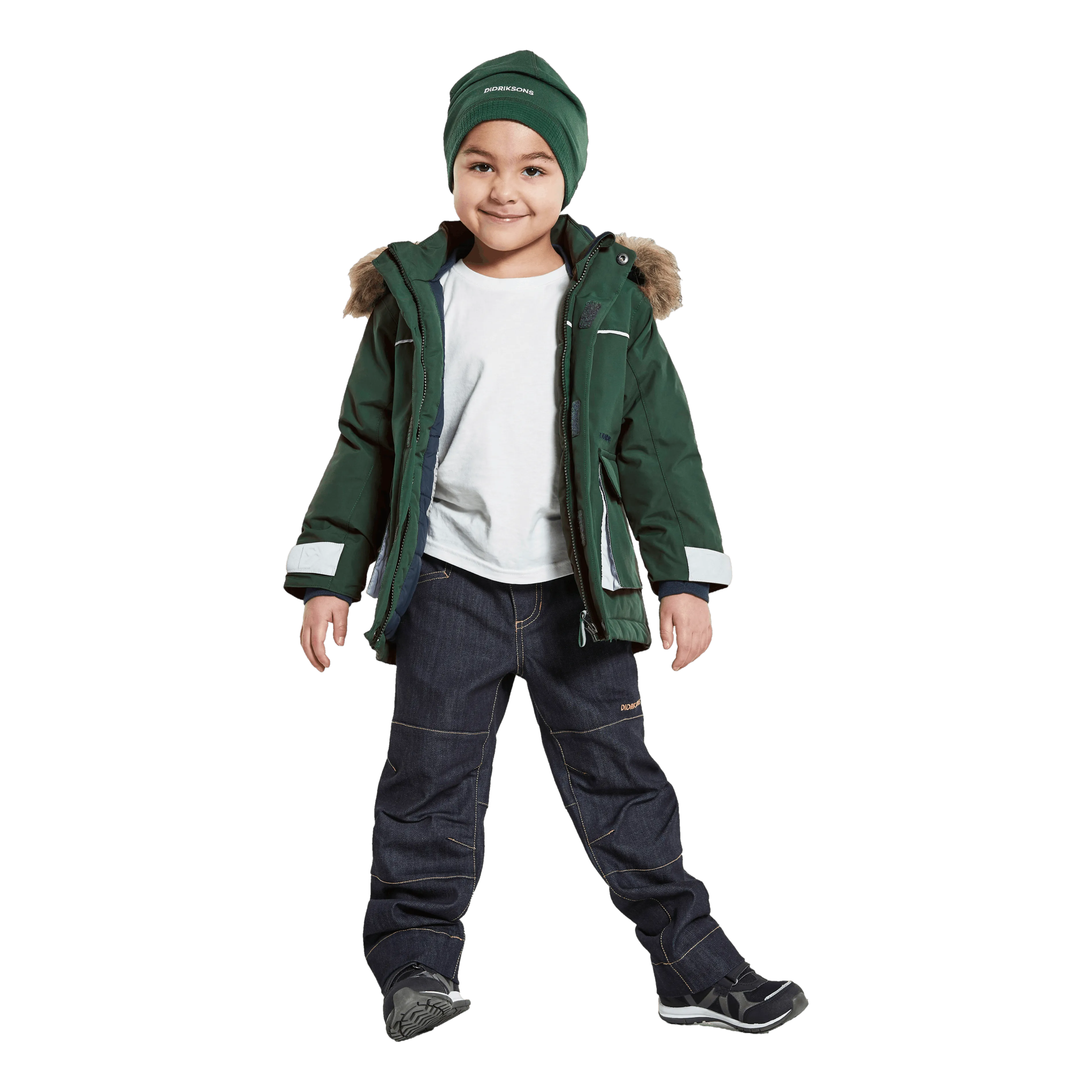 Didriksons Kure Kids Parka 5 Green