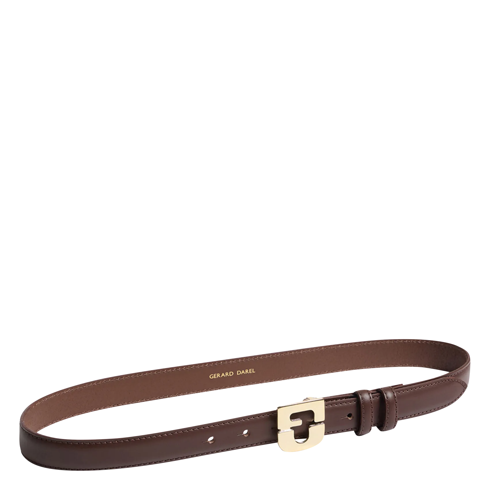 GERARD DAREL LE LAUREN - - 100 piel,- Hebilla con forma de joya,- Longitud: 3,4 cm.- Hecho en Italia. en marron