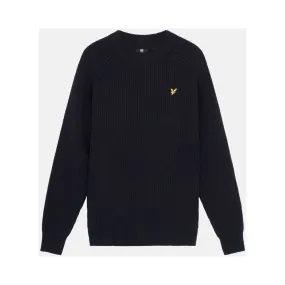 KN1701V SHAKER STITCH-Z271 DARK NAVY