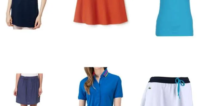 Lacoste New Stock - Línea de ropa de mujer - Polos, Camisas, Vestidos, Faldas, Suéteres