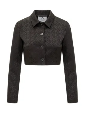 MARINE SERRE Jacquard Crop Jacket