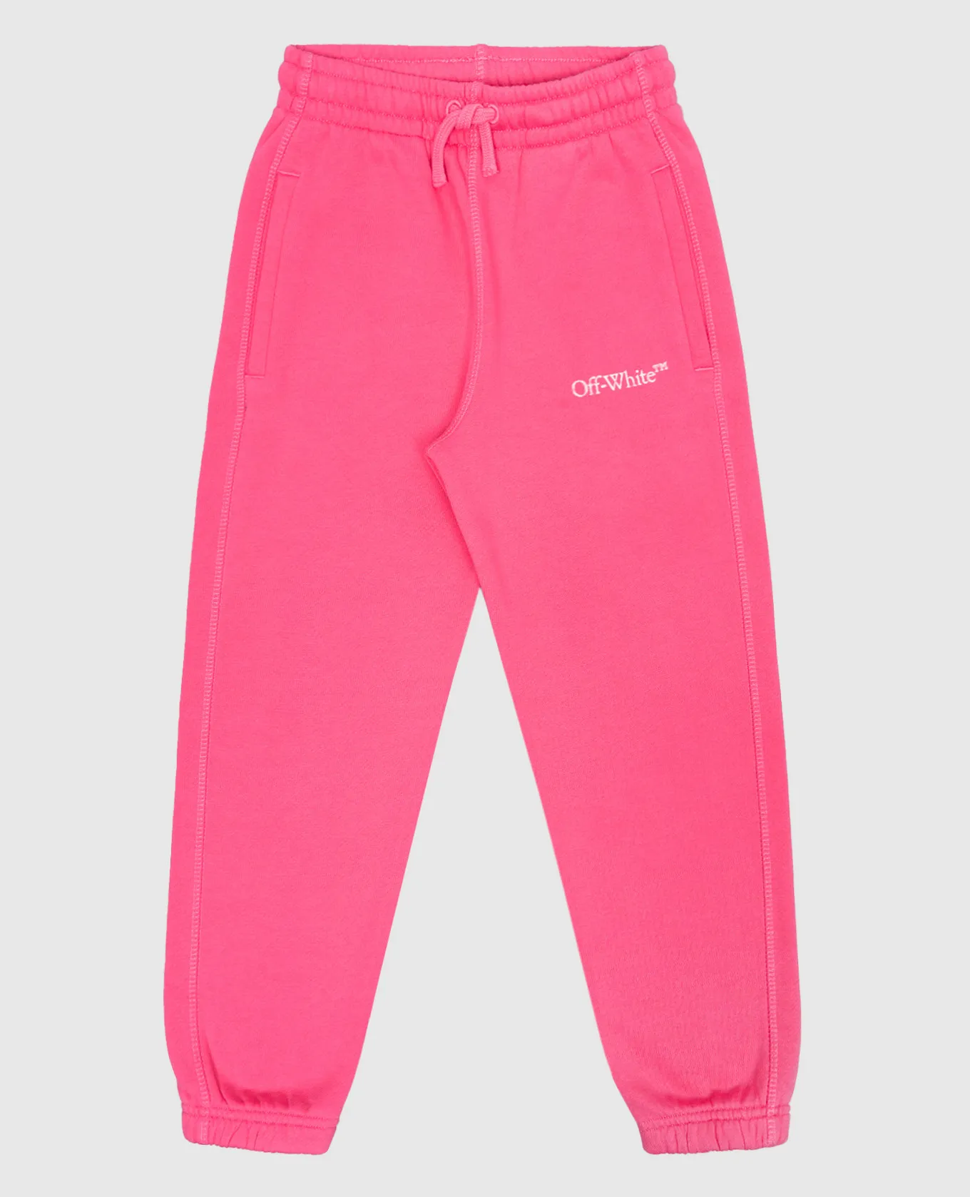 Off-White Baby pink joggers with logo print