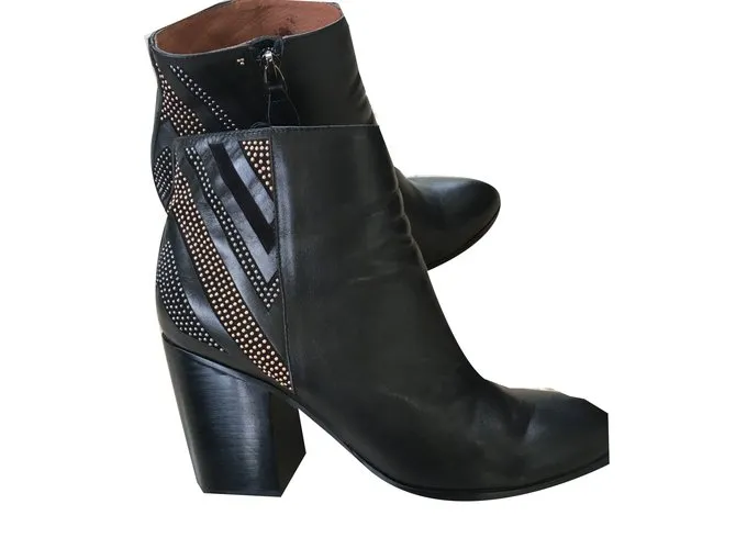 Pura Lopez Botines Negro 
