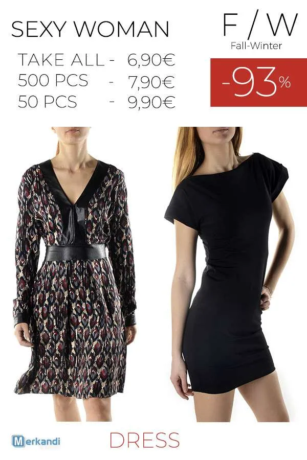 STOCK VESTIDO DE MUJER SEXY MUJER F / W