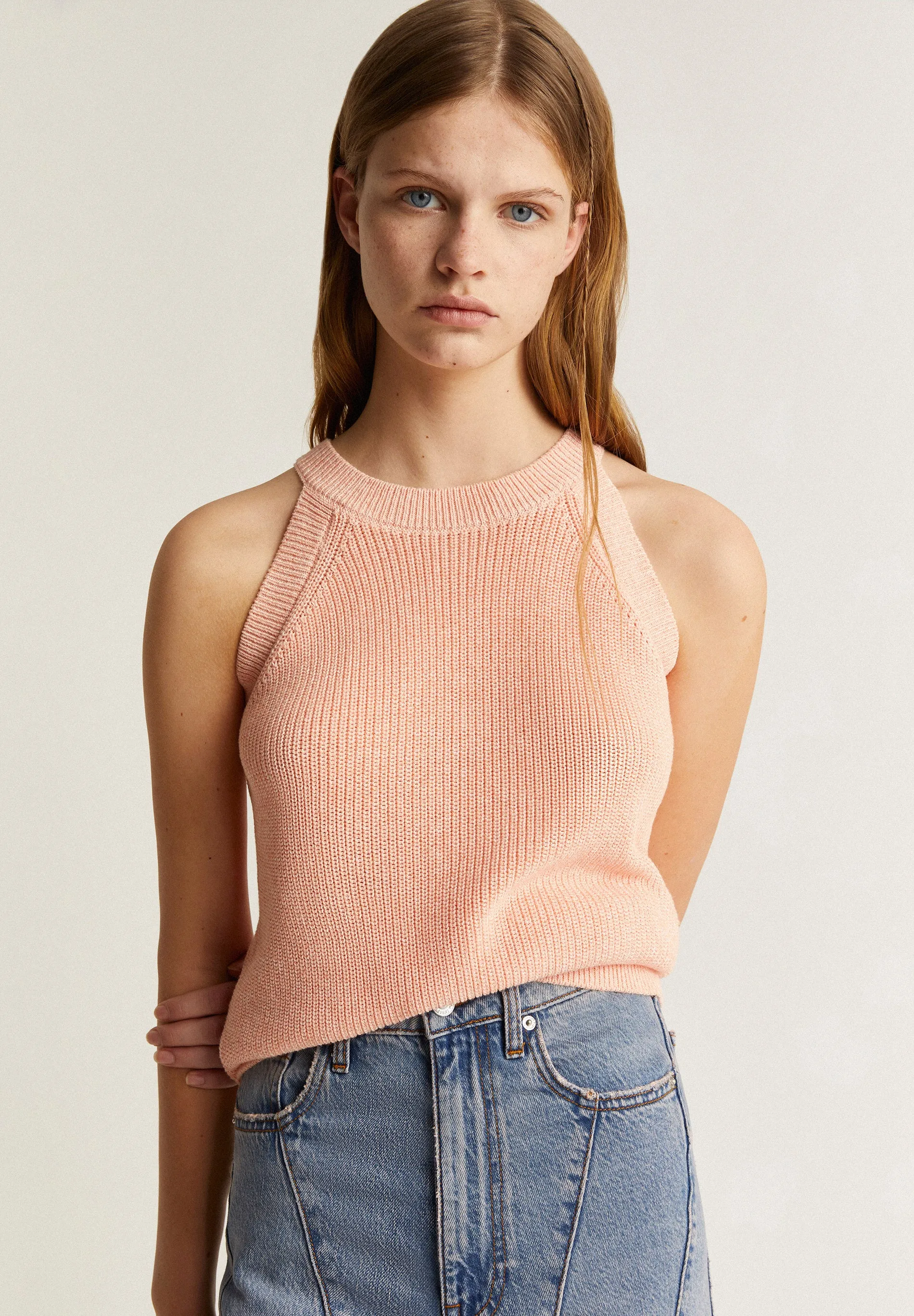TOP PUNTO CUELLO HALTER